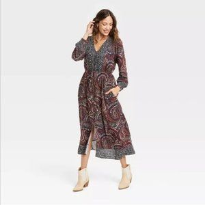 Women's Long Sleeve Button-Front Dress - Knox Rose™ Sizes XXL NWT 1X NWOT 4